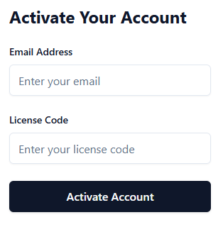 Activation ui